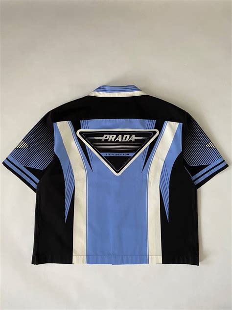 prada shirt price in nigeria|Prada bowling shirt sale.